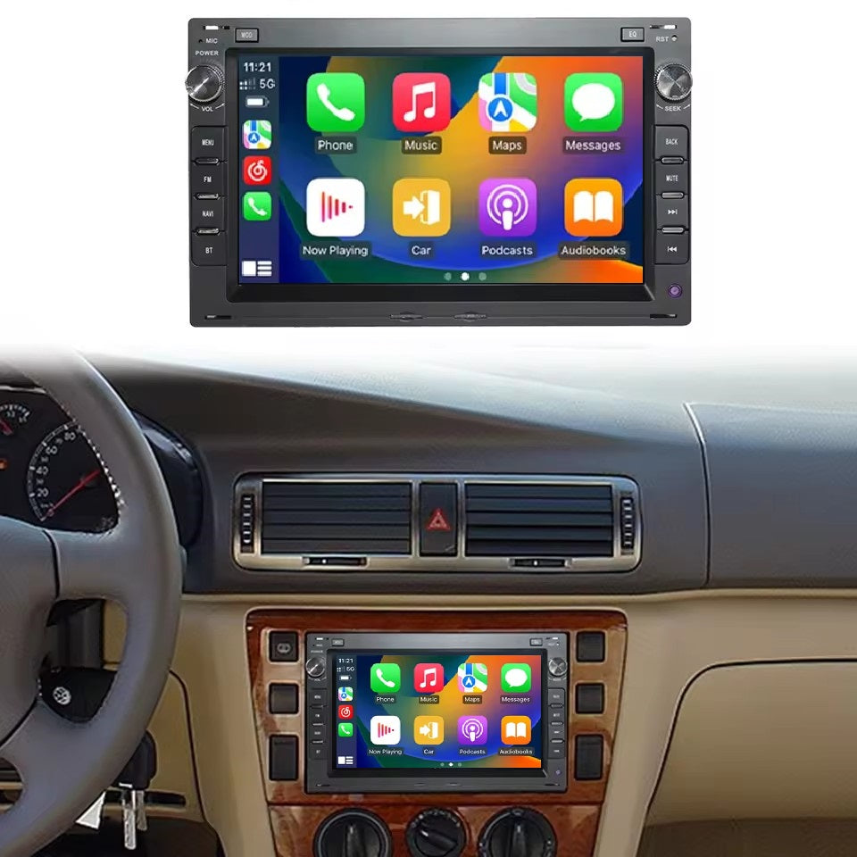 Linux System 7” IPS Screen Car Multimedia Player Wireless CarPlay & Android Auto for VW Passat B5 / Golf 4 / Polo / Bora / Jetta / Sharon / T5 1999 - 2005