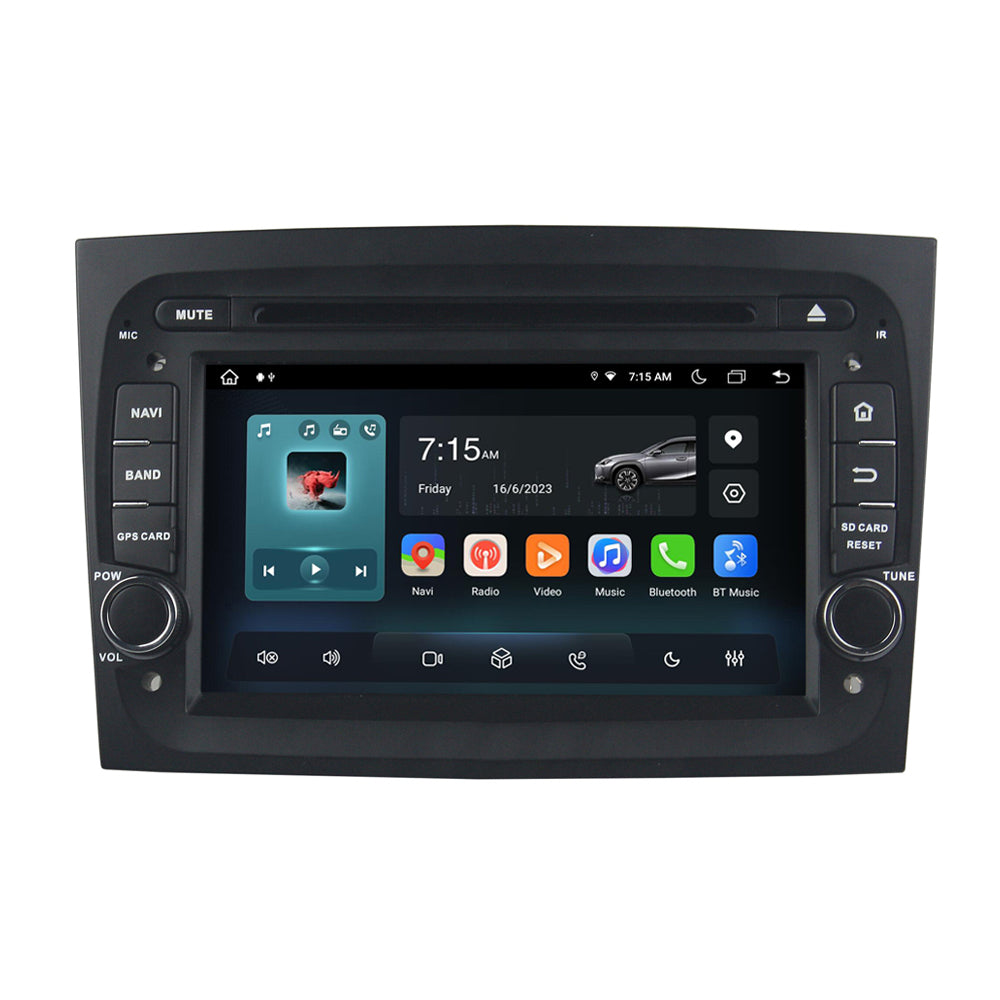 7” Android Radio Screen Car Stereo Head Unit CarPlay Android Auto for Fiat Doblo (2015-2018)