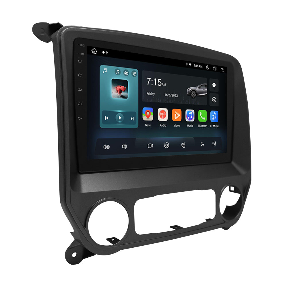 10.1” Android Radio Screen Car Stereo Head Unit CarPlay Android Auto for Chevrolet Silverado / Plateado / GMC Sierra (2014-2019)