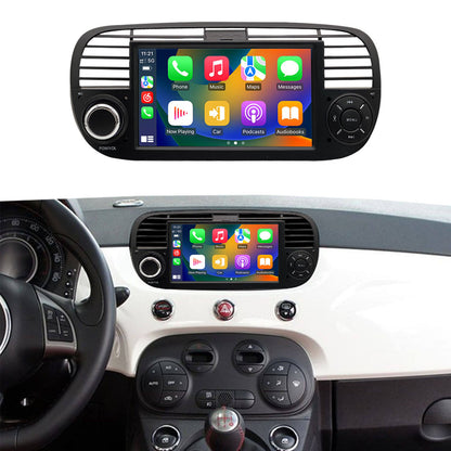 Linux System 7” IPS Screen Car Multimedia Player Wireless CarPlay & Android Auto for Fiat 500 Abarth 2007- 2015