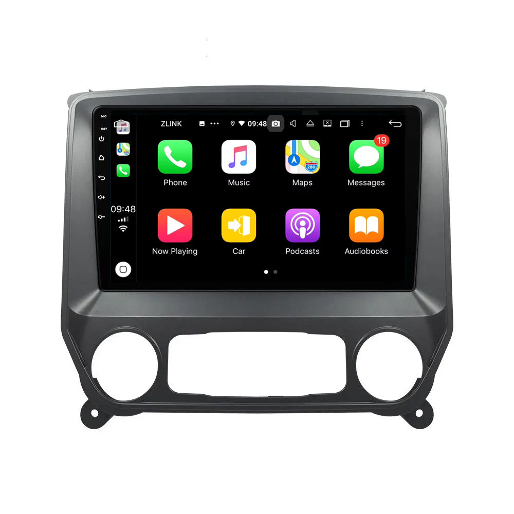 10.1” Android Radio Screen Car Stereo Head Unit CarPlay Android Auto for Chevrolet Silverado / Plateado / GMC Sierra (2014-2019)