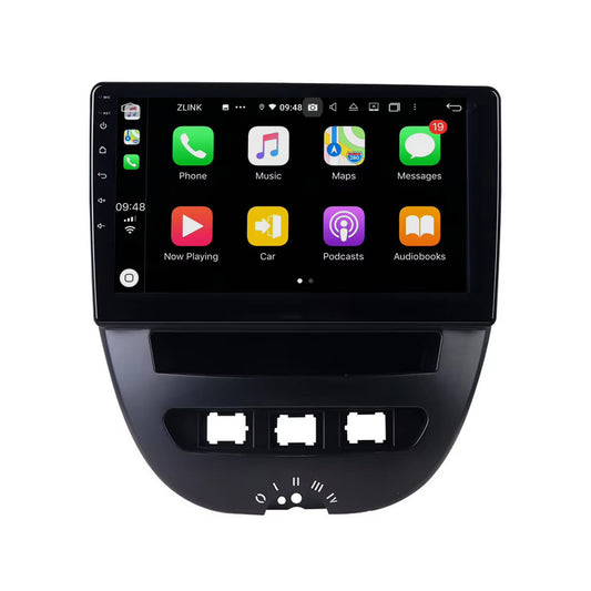 9” Android Radio Screen Car Stereo Head Unit CarPlay Android Auto for Peugeot 107 (2008-2014)