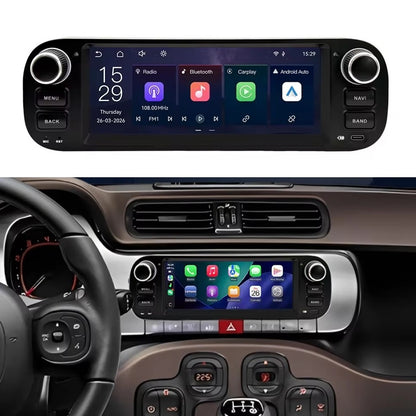 Linux System 6.86” IPS Screen Car Multimedia Player Wireless CarPlay & Android Auto for Fiat Panda 2013- 2020