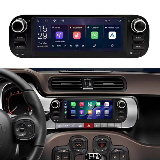 Linux System 6.86” IPS Screen Car Multimedia Player Wireless CarPlay & Android Auto for Fiat Panda 2013- 2020