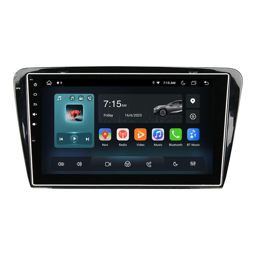 10.1” Android Radio Screen Car Stereo Head Unit CarPlay Android Auto for Skoda Octavia (2014-2015)