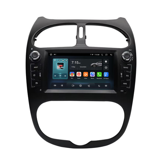 6.2” Android Radio Screen Car Stereo Head Unit CarPlay Android Auto for Peugeot 206 / 207 (2000-2016)