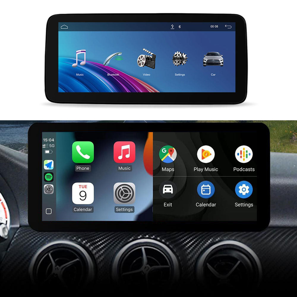 10.25 Inch / 12.3 Inch Linux System Wireless CarPlay Android Auto Screen for Mercedes-Benz CLA Class C117 X117 NTG4.5 (2013 - 2015) / NTG5.0 (2015 - 2019)