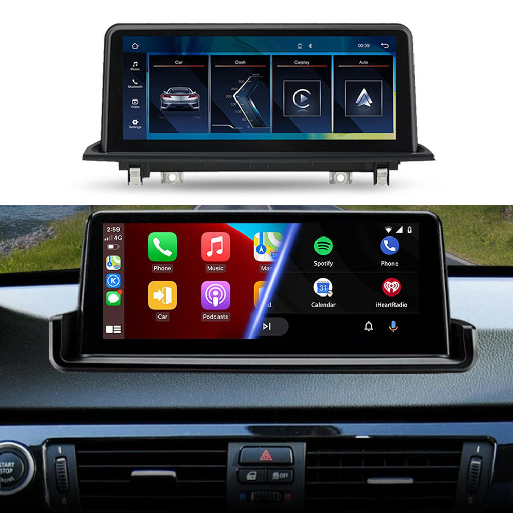 10.25 Inch Linux System Wireless CarPlay Android Auto Screen for BMW 3 Series E90 E91 E92 E93 without Original Screen (2005 - 2012)