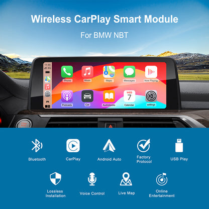 Wireless CarPlay & Android Auto Module for BMW NBT System 2012-2016