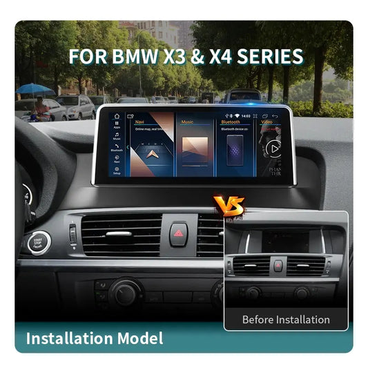10.25” / 12.3” Android Auto CarPlay Radio Screen for BMW X3 F25 X4 F26 (2011-2017) / X3 E83 (2006-2010)