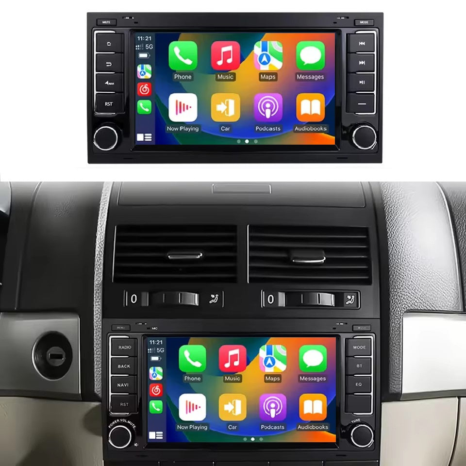 Linux System 7” IPS Screen Car Multimedia Player Wireless CarPlay & Android Auto for VW Touareg 2004 - 2011 / T5 Multivan 2004 - 2010