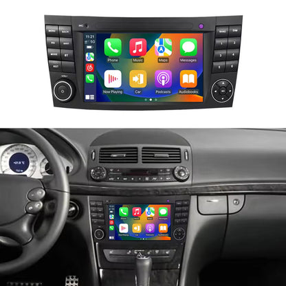Linux System 7” IPS Screen Car Multimedia Player Wireless CarPlay & Android Auto for Mercedes-Benz E Class W211 2002 - 2008 / CLS Class W219 2005 - 2006