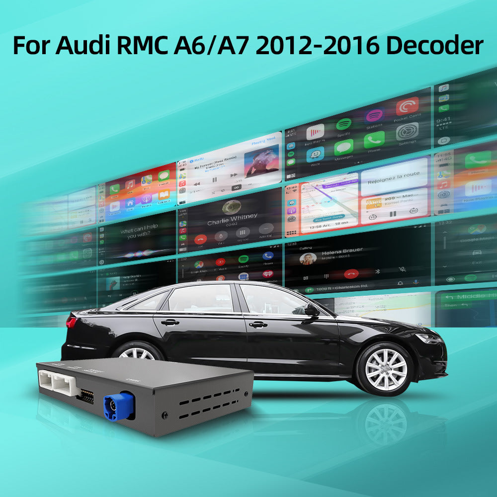 Wireless CarPlay & Android Auto Module for Audi A6 A7 2012-2016 RMC System with 6.5 Inch Screen