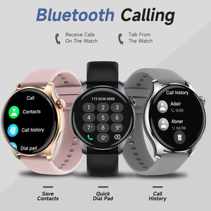 1.43” AMOLED Screen Smart Watch 466*466 Resolution BT Phone Call Voice Assistant Health Care Multi-Sport Modes