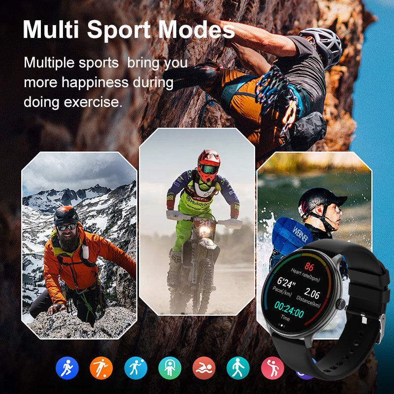 1.38” TFT Screen Smart Watch BT Call Voice Assistant Red Light SpO2 Heart Rate Monitor Multi-Sport Modes Light Weight