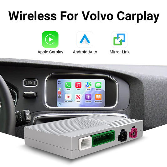 Wireless CarPlay & Android Auto Module for Volvo V40 V60 S60 S80 XC60 2015+ with 7 Inch Screen