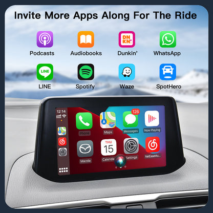 Wireless CarPlay & Android Auto Module for Mazda 2014-2020 Support Type-C 27W Fast Charging
