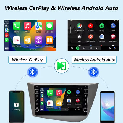 Linux System 8” IPS Screen Car Multimedia Player Wireless CarPlay & Android Auto for Seat Leon MK2 2005 - 2012