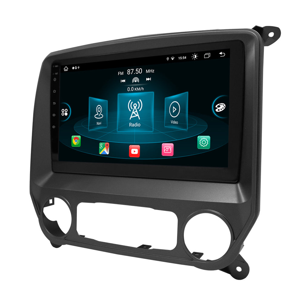 10.1” Android Radio Screen Car Stereo Head Unit CarPlay Android Auto for Chevrolet Silverado / Plateado / GMC Sierra (2014-2019)