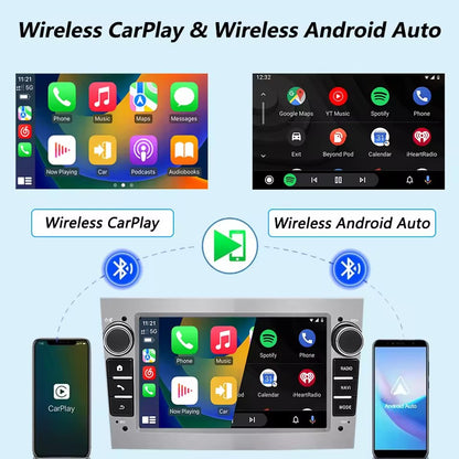 Linux System 7” IPS Screen Car Multimedia Player Wireless CarPlay & Android Auto for Opel Vectra 2005 - 2008 / Antara 2006 - 2011 / Zafira 2005 - 2011 / Corsa 2006 - 2011 / Meriva 2006 - 2011 / Astra 2004 - 2009