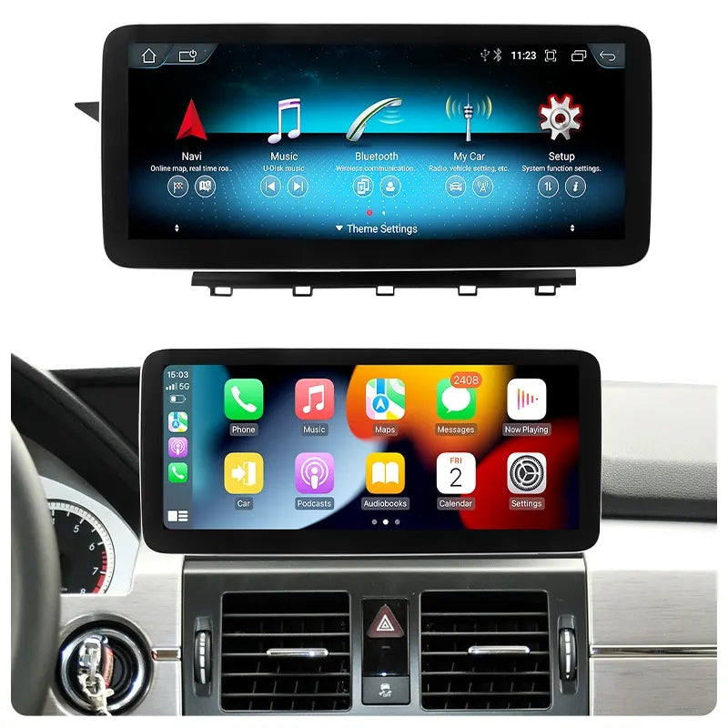 10.25” Android Auto CarPlay Radio Screen for Mercedes-Benz GLK Class (2008-2012) NTG4.0 / (2013-2015) NTG4.5