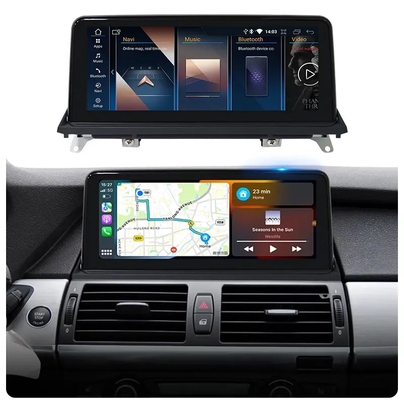 10.25” / 12.3” Android Auto CarPlay Radio Screen for BMW X5 E70 X6 E71 (2008-2013) / X5 F15 X6 F16 (2014-2018)