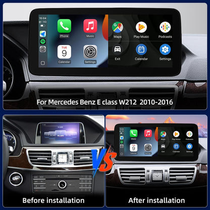 10.25 Inch / 12.3 Inch Linux System Wireless CarPlay Android Auto Screen for Mercedes-Benz E Class W212 NTG4.0 (2010 - 2012) / NTG4.5 (2013 - 2014) / NTG5.0 (2015 - 2016)