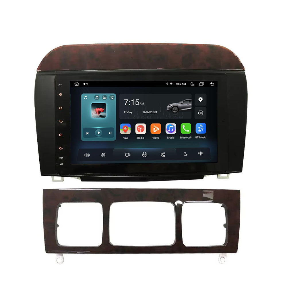 8” Android Radio Screen Car Stereo Head Unit CarPlay Android Auto for Mercedes-Benz S Class W220 (S280 / S320 / S350 / S400 / S430 / S500) (1998-2005)