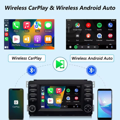 Linux System 7” IPS Screen Car Multimedia Player Wireless CarPlay & Android Auto for Mercedes-Benz Smart Fortwo 2005 - 2010