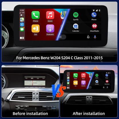 10.25 Inch / 12.3 Inch Linux System Wireless CarPlay Android Auto Screen for Mercedes-Benz C Class W204 S204 NTG4.5 (2011 - 2015)