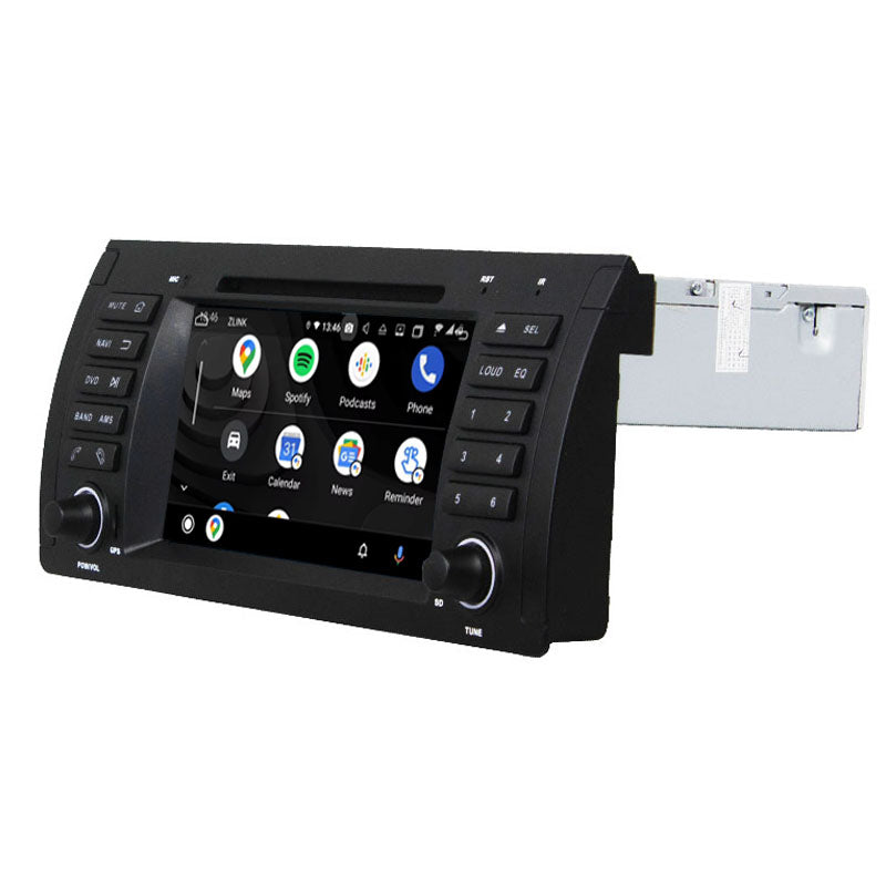 7” Android Radio Screen Car Stereo Head Unit CarPlay Android Auto for BMW E39 M5 (1999-2003) E53 X5 (1999-2005)