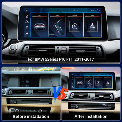 12.3 Inch Linux System Wireless CarPlay Android Auto Screen for BMW 5 Series F10 F11 CIC System (2011 - 2012) / NBT System (2013 - 2017)