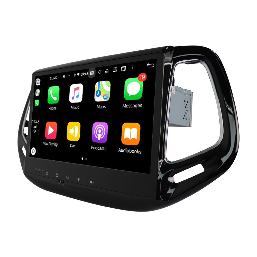 10.1” Android Radio Screen Car Stereo Head Unit CarPlay Android Auto for Jeep Compass (2016-2017)