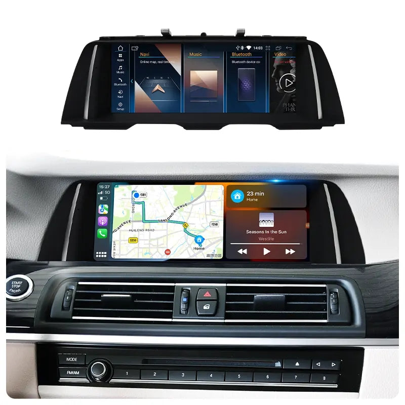 10.25” / 12.3” Android Auto CarPlay Radio Screen for BMW 5 Series F10 F11 F07 GT M550 (2011-2018)