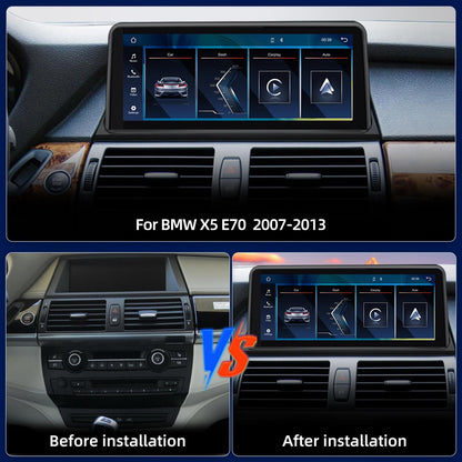 10.25 Inch / 12.3 Inch Linux System Wireless CarPlay Android Auto Screen for BMW X5 E70 X6 E71 E72 CCC System (2007 - 2009) / CIC System (2010 - 2013)