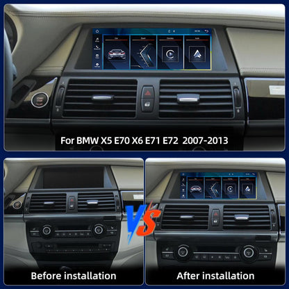 8.8 Inch Linux System Wireless CarPlay Android Auto Screen for BMW X5 E70 X6 E71 E72 CCC System (2007 - 2009) / CIC System (2010 - 2013)