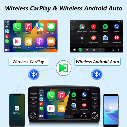 Linux System 9” IPS Screen Car Multimedia Player Wireless CarPlay & Android Auto for Mercedes-Benz R Class W251 R300 R320 R350 R450 2006 - 2012