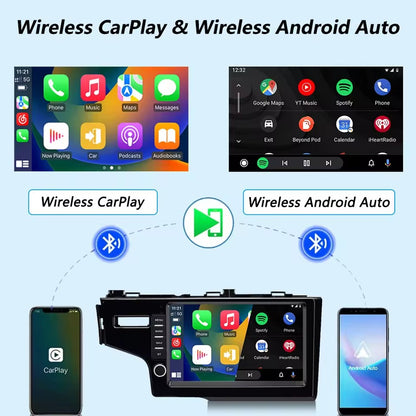 Linux System 9” IPS Screen Car Multimedia Player Wireless CarPlay & Android Auto for Honda Fit 3 / Jazz 2014 - 2020