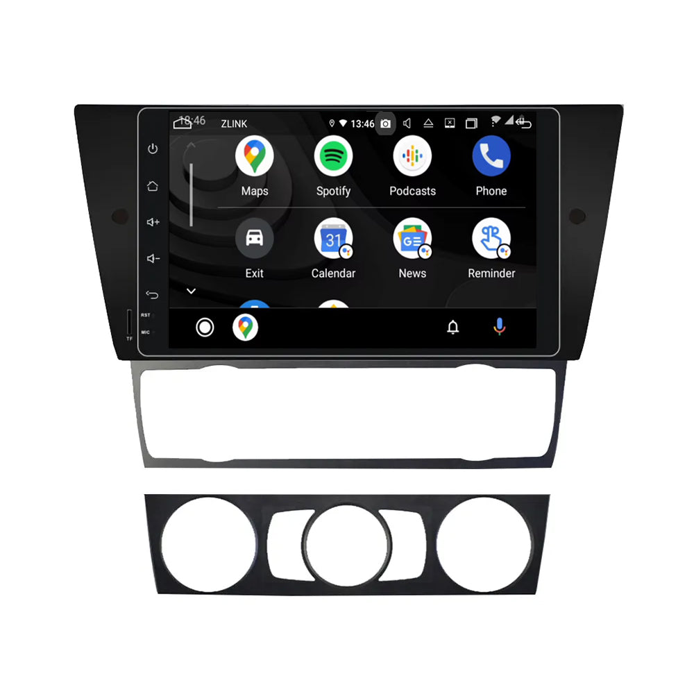 9” Android Radio Screen Car Stereo Head Unit CarPlay Android Auto for BMW E90 Saloon / E91 Touring / E92 Coupe / E93 Cabriolet (2005-2012)