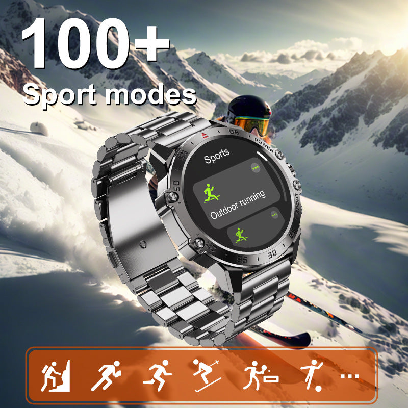1.43” AMOLED Screen Men’s Classical Smart Watch BT Call Anti-Crush Anti-Dust Multi-Sports Mode Health Monitoring