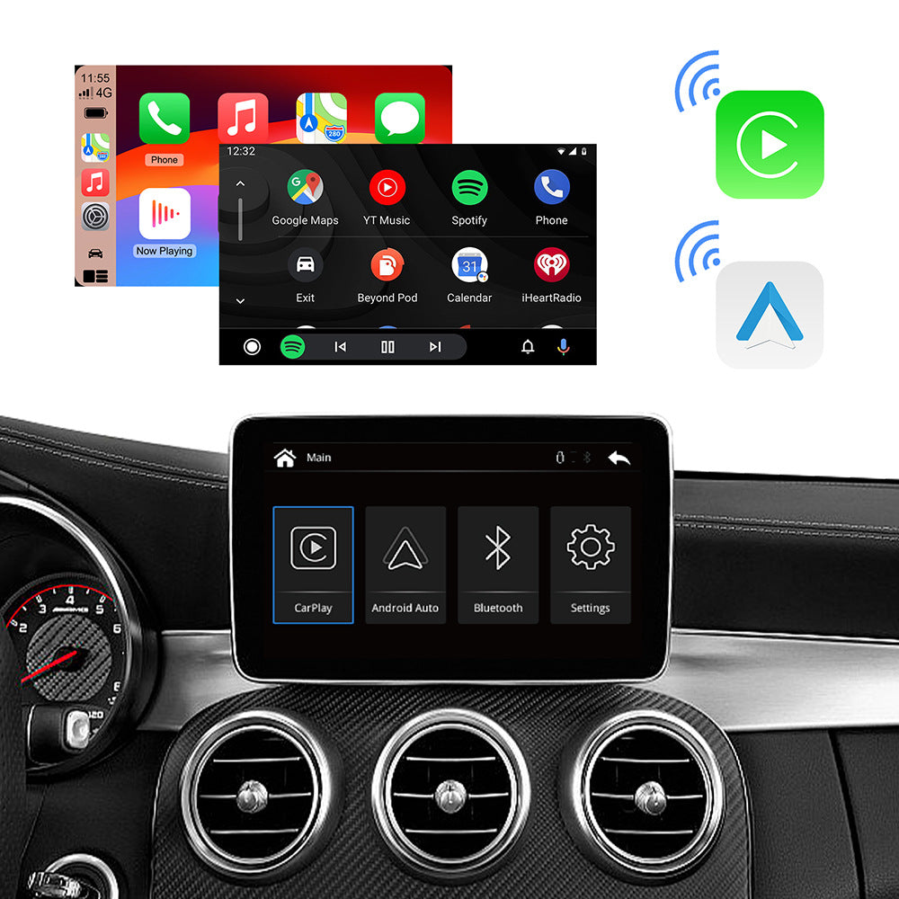 Wireless CarPlay & Android Auto Module for Mercedes-Benz 2011-2015 NTG 4.5 System with Harman Becker Slot