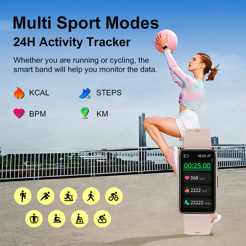 1.47” TFT Screen Smart Band BT Call 24h Heart Rate Monitor Blood Oxygen Sleep Monitor 24h Sports Activity Tracker