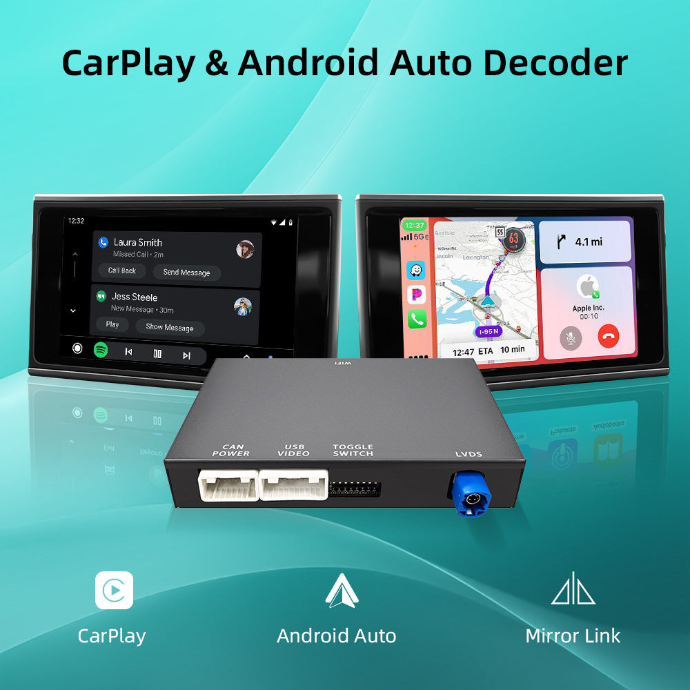 Wireless CarPlay & Android Auto Module for Audi A6 A7 2012-2016 RMC System with 6.5 Inch Screen
