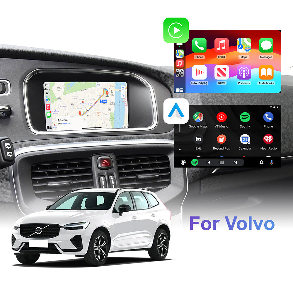 Wireless CarPlay & Android Auto Module for Volvo V40 V60 S60 S80 XC60 2015+ with 7 Inch Screen
