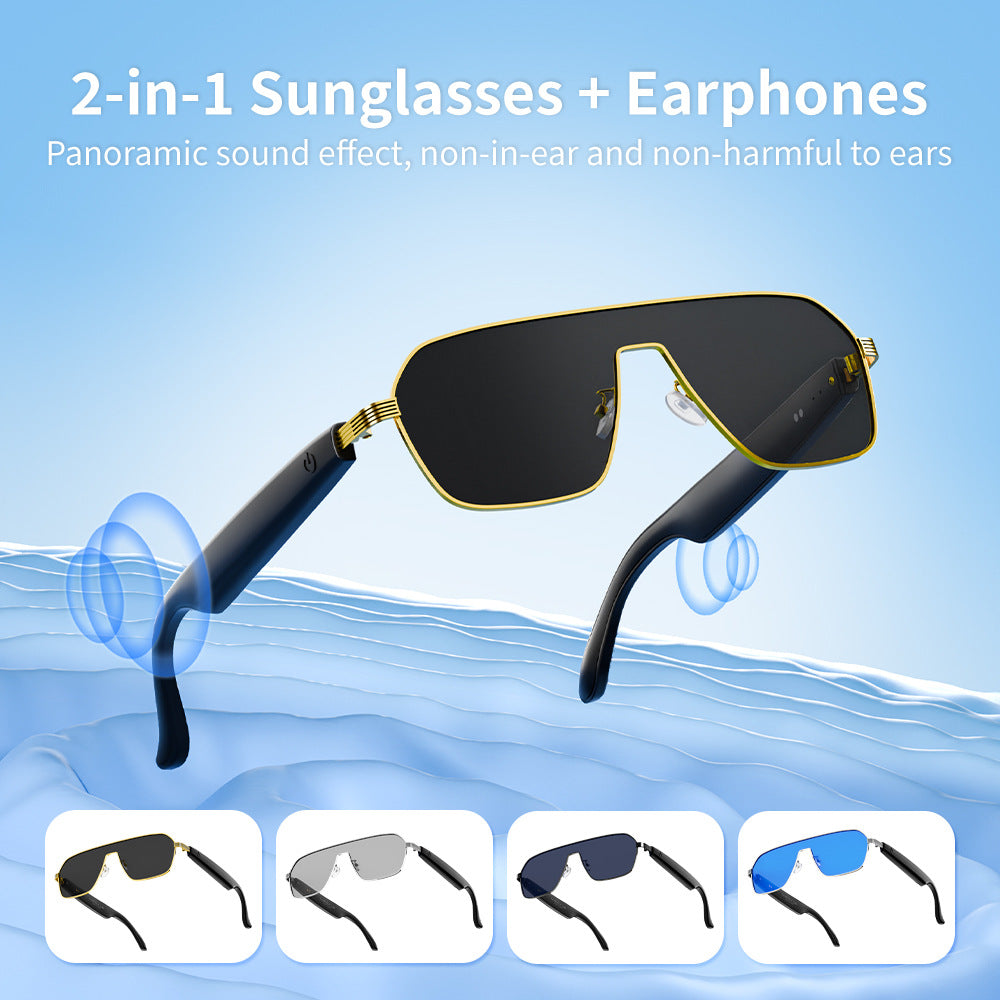 AI Smart Sunglasses Bluetooth Earphone Audio Calls Safe Driving Simultaneous Translation