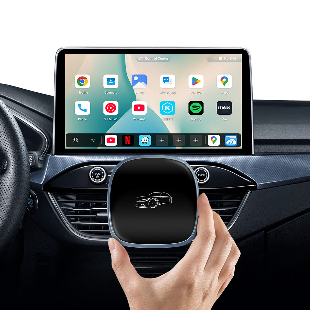 Android 13.0 Smart Box 3-in-1 Adapter Upgrade Wired CarPlay to Wireless CarPlay & Android Auto System