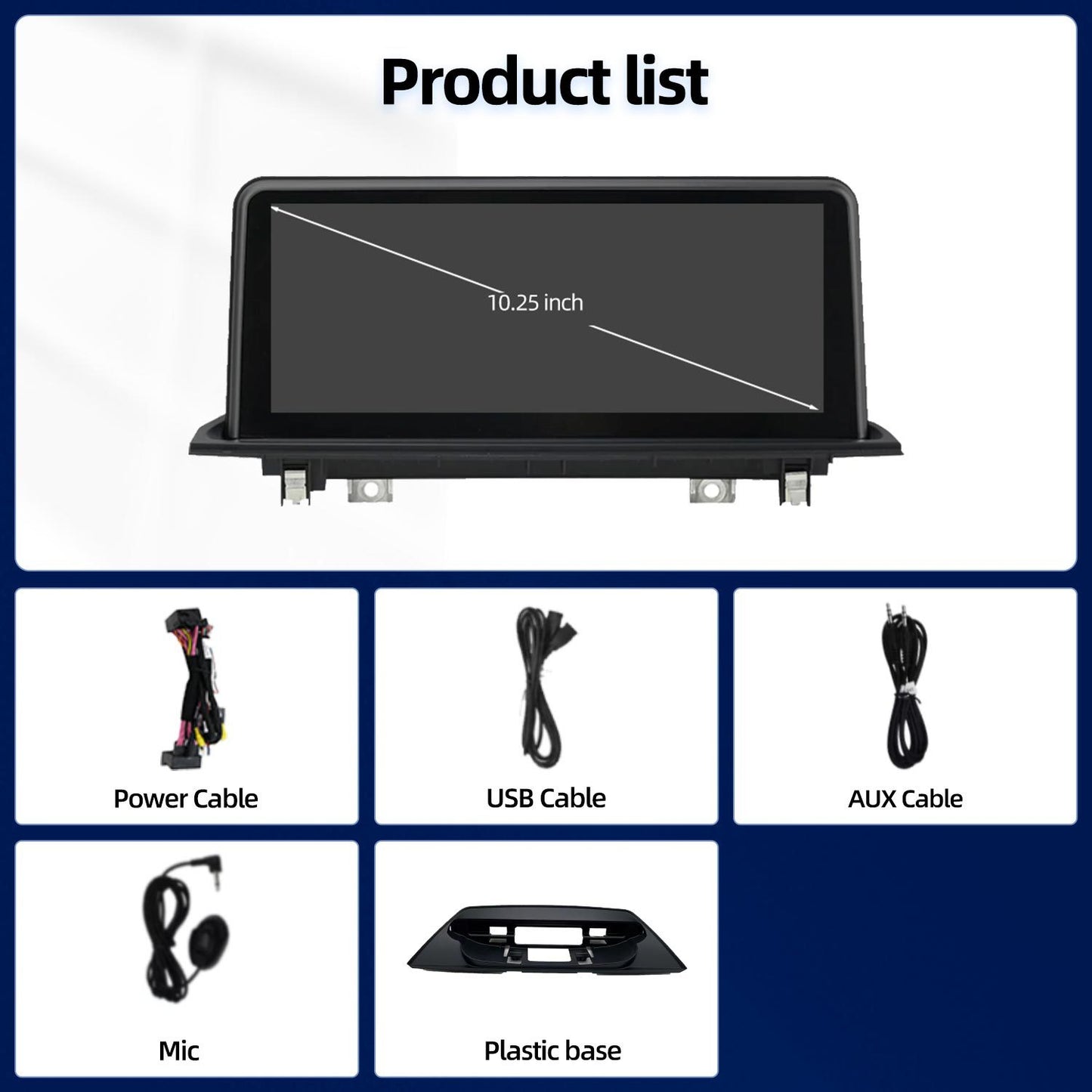 10.25 Inch / 12.3 Inch Linux System Wireless CarPlay Android Auto Screen for BMW X1 E84 (2009 - 2015)