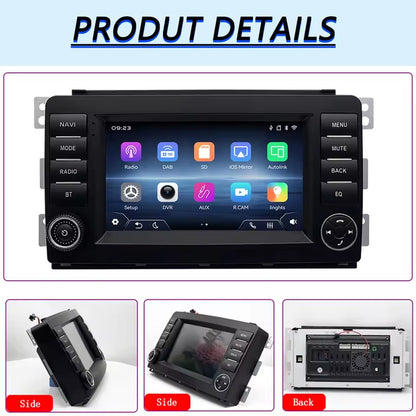 Linux System 7” IPS Screen Car Multimedia Player Wireless CarPlay & Android Auto for Mercedes-Benz Smart Fortwo 2005 - 2010