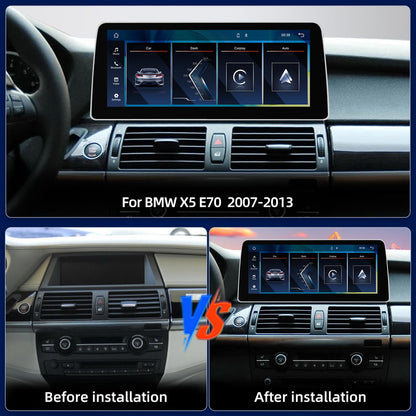 10.25 Inch / 12.3 Inch Linux System Wireless CarPlay Android Auto Screen for BMW X5 E70 X6 E71 E72 CCC System (2007 - 2009) / CIC System (2010 - 2013)