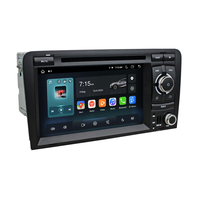 7” Android Radio Screen Car Stereo Head Unit CarPlay Android Auto for Audi A3 (2006-2013)